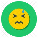 Expresion Facial Emoticon Emoji Triste Icono