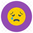 Expresion Facial Emoticon Emoji Triste Icono