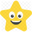 Sonriendo Estrella Emoji Icono