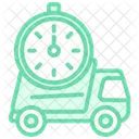 Express Delivery Duotone Line Icon Icon