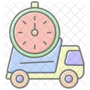 Express Delivery Lineal Color Icon Icon