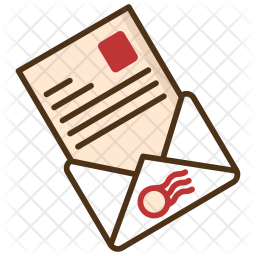 Express mail Icon - Download in Colored Outline Style