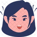 Criancas Expressao Menina Icon