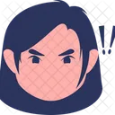 Criancas Expressao Menina Icon