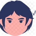 Criancas Expressao Adesivo Icon