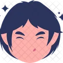 Criancas Expressao Adesivo Icon