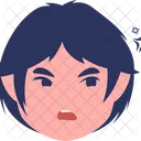 Criancas Expressao Adesivo Icon