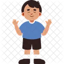 Expressao De Menino Calma Icon