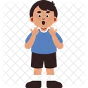 Expressao De Menino Chocado Icon