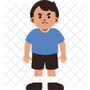 Expressao De Menino Com Raiva Icon