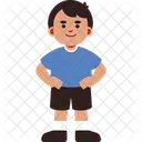 Expressao De Menino Confiante Icon