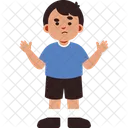 Expressao De Menino Confusa Icon