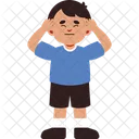 Expressao De Menino Estressada Icon