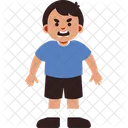 Expressao De Menino Furioso Icon