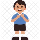 Expressao De Menino Relaxada Icon