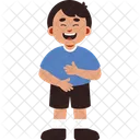 Expressao De Menino Rindo Icon