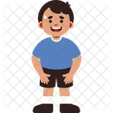 Expressao De Menino Timido Icon