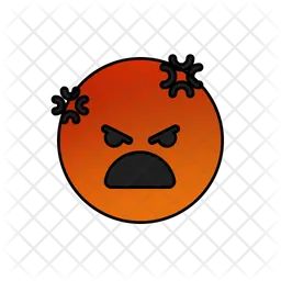 Expressão de rosto irritado Emoji Ícone