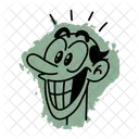 Expression Idiote Folle Deconcertee Icône