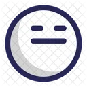 Expressionless Neutral Face Icon