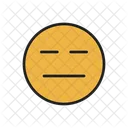 Expressionless Neutral Emoji Icône