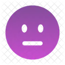 Expressionless Circle Expressionless Emoji Icon