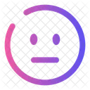 Expressionless Circle Smiley Face Icon