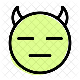 Expressionless Devil Emoji Icon