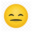 Expressionless Face Emoticon Emoji Icon