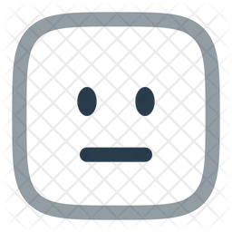 Expressionless square Emoji Icon