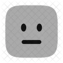 Expressionless Square Icon