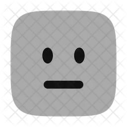 Expressionless Square  Icon