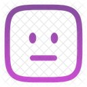 Expressionless square  Icon