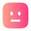 Expressionless Square Icon