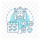 Extended stay hotel  Icon