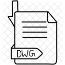 Dwg Formato Arquivo Ícone