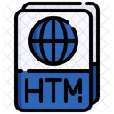 Extensao Htm Documento Htm Arquivo Htm Ícone