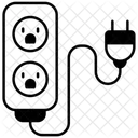 연장 코드 전원 공급 장치 전원 연장 아이콘