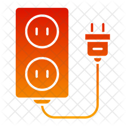 Extension Cord Icon - Download in Gradient Style