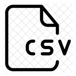 Extensión de archivo csv  Icono