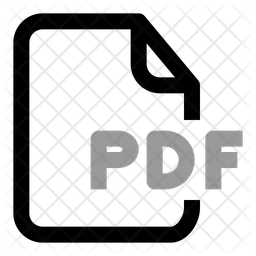 Extensión de archivo pdf  Icono