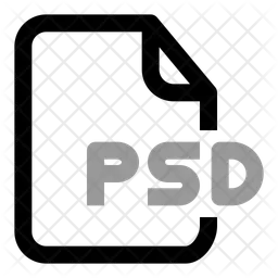 Extensión de archivo psd  Icono