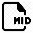 Extension De Fichier Mid Document Profile Icon