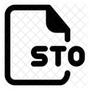 Extension De Fichier Sto Document Profile Icon