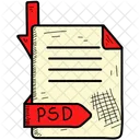 Extension Psd Formato Icon