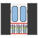 Window Window Shutter Exterior Window Icon
