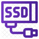 Extern SSD Speicher Icon