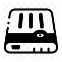 External Drive Hard Disk Memory Icon