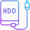 외장 하드 드라이브  아이콘