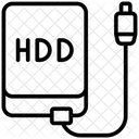 外付けハードドライブ  アイコン